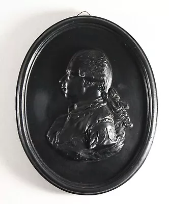 Buy = 18th C.  Wedgwood Black Basalt Medallion Cameo Portrait Prince Of Orange, WV • 444.67£