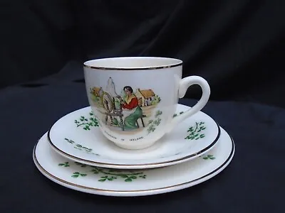 Buy 1950's Arklow Pottery Ireland Souvenir Ware Tea Trio • 19.95£