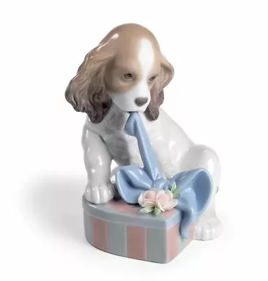 Buy Lladro Porcelain Figurine Can't Wait 01008312 Was £355.00 Now £319.50 • 319.50£