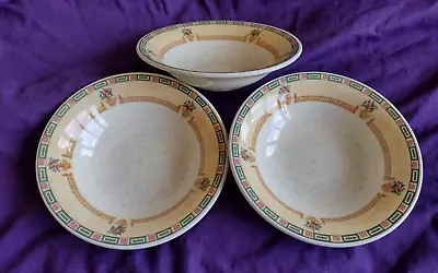 Buy Set Of 3 Staffordshire Tableware Balustrade Cereal Bowls • 10£