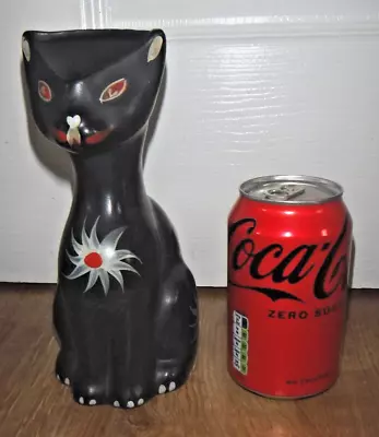Buy MCM 1950s Arthur Wood Vintage Black Cat Vase Jug ~ RARE ~ VGC • 49.99£