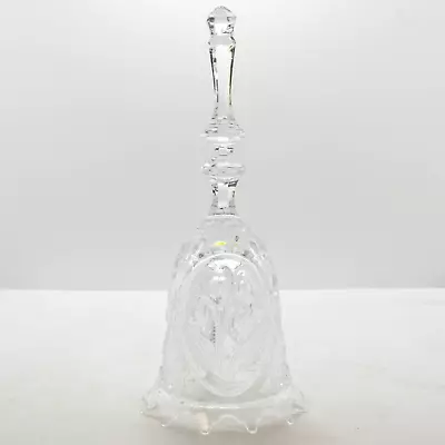 Buy Vintage Decorative Glass Etched Snowdrop Clear Bell • 14.99£