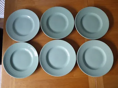 Buy 6 Woods Ware Beryl Dinner Plates - Green WW2 Utility Ware • 28£