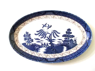 Buy 1981 Royal Doulton Booths Real Old Willow Pin Tray / Oval Dish / Plate T.c 1126 • 6.99£