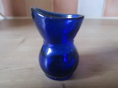 Buy Miniature Glass Vase Cobalt Blue Made In England 5.5 Cm High • 9.95£