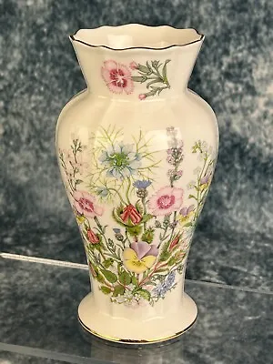 Buy Vintage Wild Tudor Vase With Flower Design By Aynsley In English Fine Bone China • 18£
