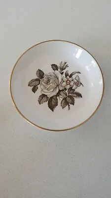 Buy Royal Worcester Pin/Trinket Dish/Plate. Fine Bone China Floral Decoration Pink • 5£