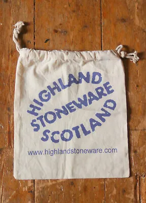 Buy Highland Stoneware Scotland Printed Cotton Draw String Gift Bag Lochinver • 5£