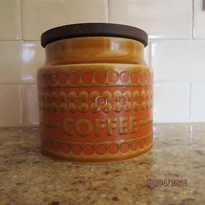Buy Vintage Hornsea Pottery Saffron Coffee Storage  Jar Small 1970s 4.5 Inch. • 5£