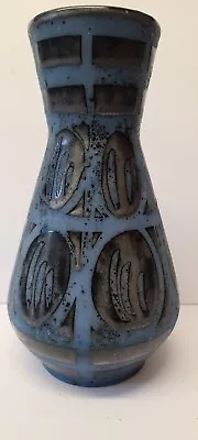 Buy Vintage Austrian Pottery Vase Carstens? Blue Geo Design • 30£