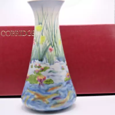 Buy Racheal Bishop Of Moorcroft Cobridge Stoneware Vase Water Poem Original Box 22cm • 95£