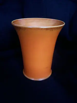 Buy Lancastrian Pottery-Burnt Orange Vase-1970's. • 29.99£