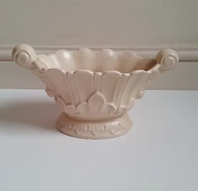 Buy Large Vintage Cream Denby Hill-Ouston Mantle Vase With Handles Constance Spry • 32£