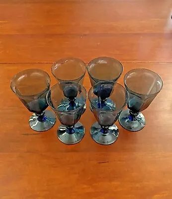 Buy Lenox Antique Dark Blue Wine Glass — Set Of 6 — MINT CONDITION (5  H X 2.9  OD) • 30.84£