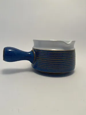 Buy Vintage Denby Langley Chatsworth Blue Double Lipped Gravyboat Sauce Bowl • 15£