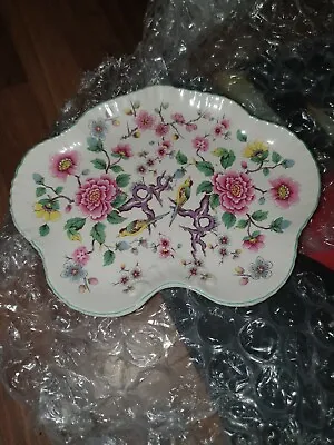 Buy Old Foley James Kent - Chinese Rose Pattern - Unusual Shaped - Pin / Vanity Tray • 4.50£