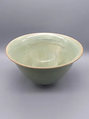 Buy A Lovely Vintage Bowl With An Irredescent Green Glaze AVIEMORE (Late 20thC) • 36£