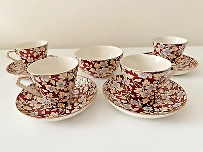 Buy Vintage Lord Nelson Ware Royal Brocade Tea/Coffee Set 4 Cups & Saucers Plus Bowl • 10£