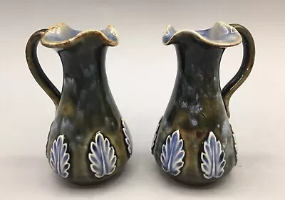 Buy A Pair Of Antique Royal Doulton Miniature Ewers By Maud Bowden • 40£
