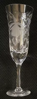 Buy Fluted Champagne Fuchsia ROYAL BRIERLEY 8 1/4  Blown Crytal Glass - Mint - RARE! • 66.31£