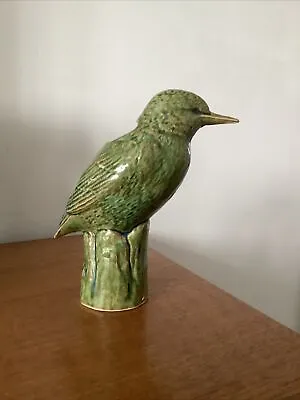 Buy Vintage Porcelain Bird Pouring/Jug/Vase Penrith Studio Pottery Pot 34/Green • 25£