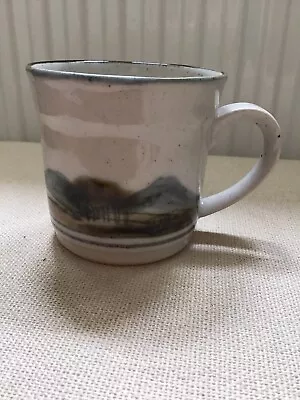 Buy Highland Stoneware Scottish Pottery Small Mug Landscape Mountain Scene • 16.99£