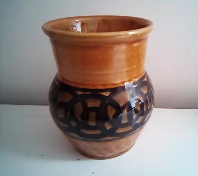 Buy Brixham Studio Pottery Torquay Devon   Vase 11.5 Cm 1980's • 12£