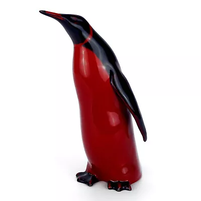 Buy Rare Royal Doulton Figurine Red Flambe Emperor Penguin 15cm • 119.99£