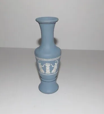 Buy Vintage Avon Grecian Wedgwood Style Blue & White Perfume Bottle - Bud Vase • 4.74£