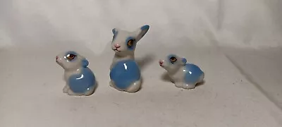 Buy Wade Whimsie Happy Families Rabbits Set Of 3. Vgc. All Marked Wade. • 10£