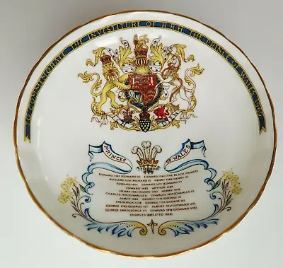 Buy Royal Commemorative China 1969 Investiture Of Prince Charles As Prince Of Wales • 7£