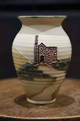 Buy Cornish Tin Mine Stoneware Vase By Rob Fierek Pottery Cornwall • 29.99£
