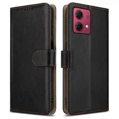 Buy For Motorola Moto G84 Case, Leather Wallet Flip Stand Phone Cover + Screen Guard • 5.95£