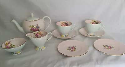 Buy Rare Foley..Vintage 9 Pieces Teapot Cups Saucers Sugar Bowl & Milk Jug V2006  • 75£