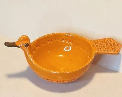 Buy Aldo Londi Bitossi Italian Pottery Bird Orange Dish Bowl Figure • 37.88£