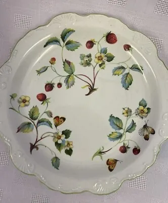 Buy James Kent Old Foley Plate Strawberry Pattern-Scalloped Edge (some Crazing) • 14.99£