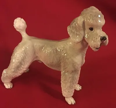 Buy Excellent KERAMOS Wien Vienna Austria WHITE STANDARD POODLE Dog Figurine • 96.04£