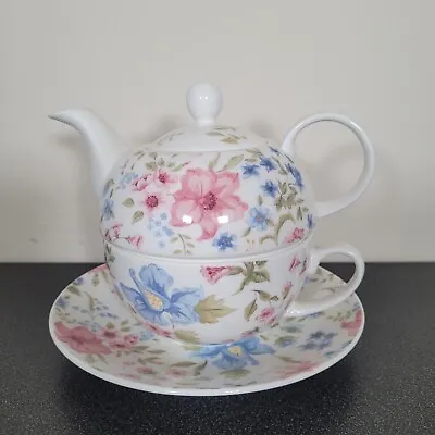 Buy Whittard Of Chelsea Floral Tea For One Set Teapot On Mug With Saucer • 19.99£