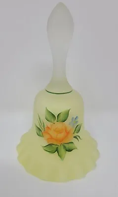 Buy Fenton Glass Bell Satin Glass Holly Winter 6.5  Hand Painted Signed 1981 - Read • 9.49£