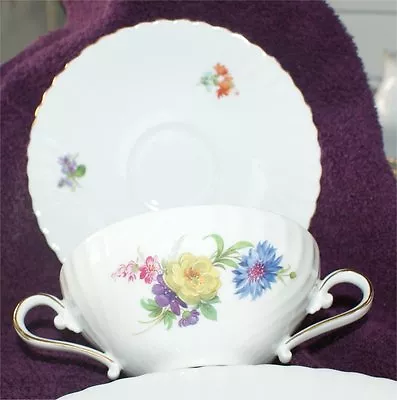 Buy  KAISER PORCELAIN CREAM SOUP & SAUCER  - Residenz  Western Germany Floral China  • 9.11£