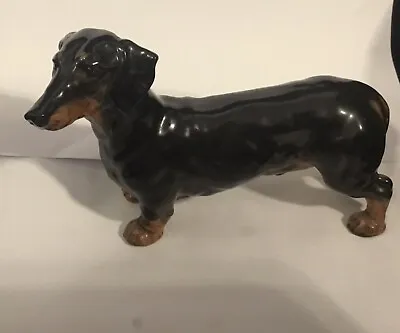 Buy John Beswick Dachshund Figurine Hand Painted Ceramic Collectable Figure Dark Tan • 16.99£
