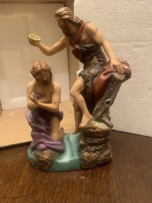 Buy Exquisite Large Franklin Mint JESUS THE BAPTISM OF CHRIST Porcelain Figurine • 45£