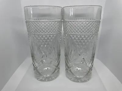 Buy Cut Glass Tumblers Drinking Glasses Luminarc Cristal D’Arques Antique Clear 12oz • 15.11£
