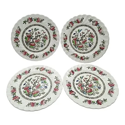 Buy Myott Pottery 1930s Fluted Indian Tree Set Of  9 Inch 22 Cm Luncheon Plates X4 • 15.99£