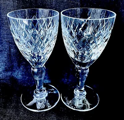 Buy ROYAL BRIERLEY COVENTRY PATTERN SHERRY GLASSES X2 • 15£