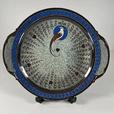Buy Royal Doulton Titanian Ware Plate Platter C.1925 Bird Of Paradise Vintage 10.5” • 59.47£