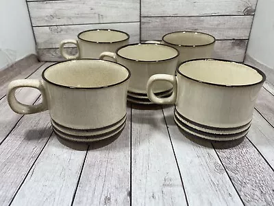 Buy Vintage Retro DENBY Stoneware  SAHARA  Tea/ Coffee Cup X 5 • 12.95£