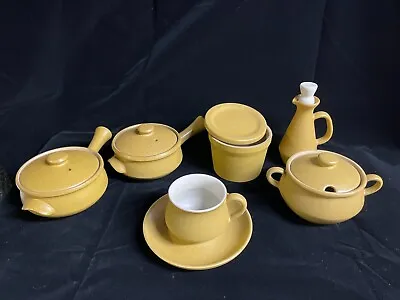 Buy Denby Ode Ware Mustard Collection Soup Tea Cup And Saucer Vinegar Jug And More • 26.99£