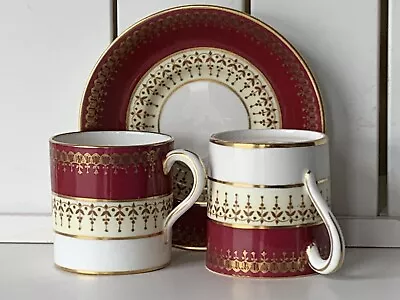 Buy Rare Paragon HM Appointment Pattern No G2782 Maroon Demitasse Cups & Saucer • 10£