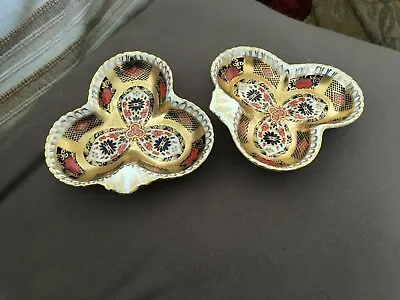 Buy A Pair Of Rare Royal Crown Derby Old Imari 1128 LVII Pin Trays @ £110.00 Each • 220£